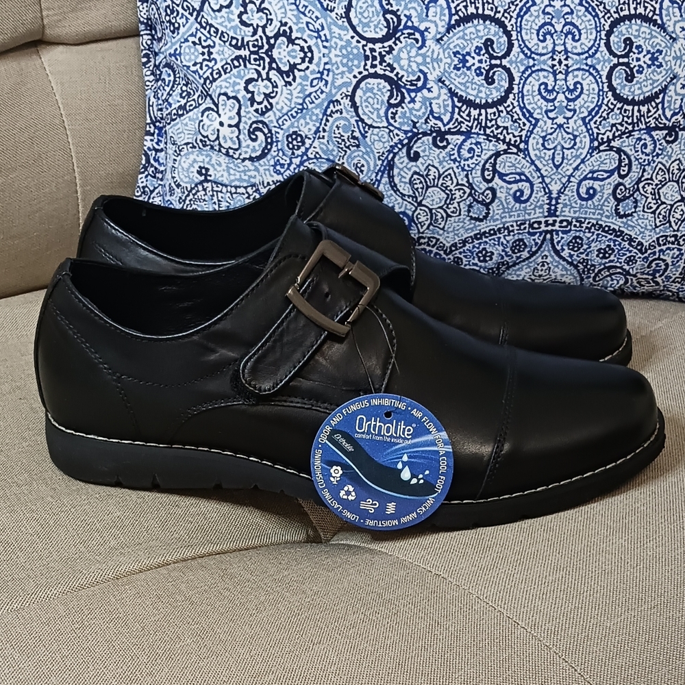 Propét Graham Oxford leather shoes black NWT - Picture 8 of 9